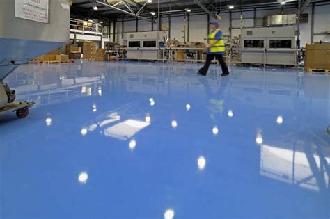 blue vinyl flooring factory.